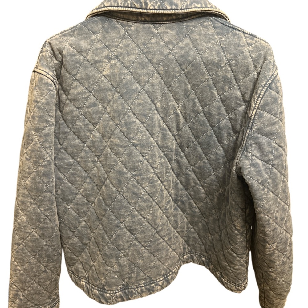 SOLD Jane +Delancey Quilted Blue Jacket (M) - Picture 2 of 5